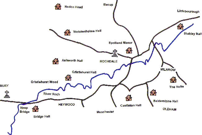 Map of halls