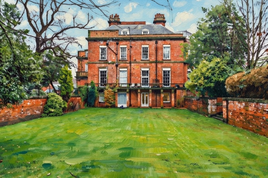 Painting of Holt House