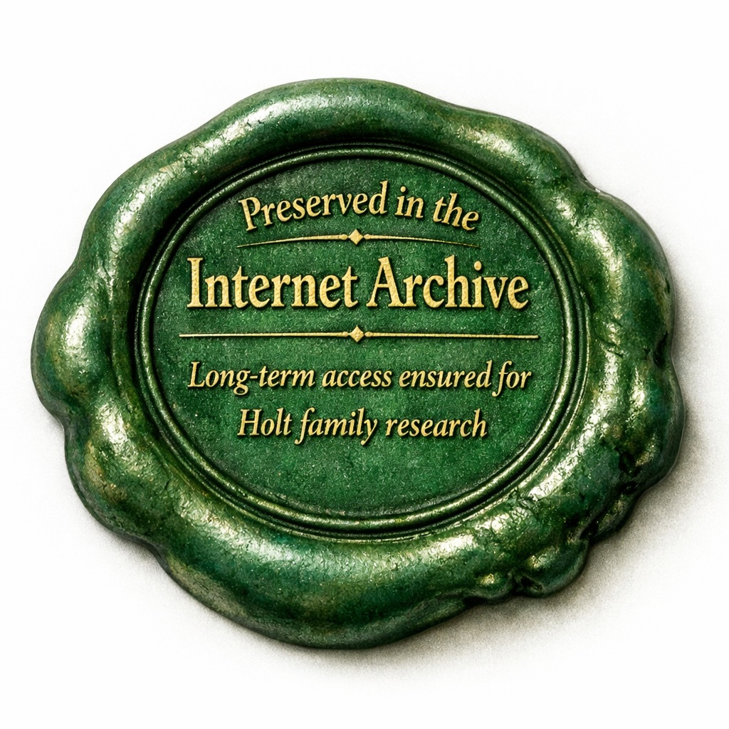 Preserved in the Internet Archive – Long-term access ensured for Holt family research