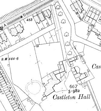 Map of Castleton Hall
taken from Lancashire sheet LXXXVIII 8 Edition of 1910